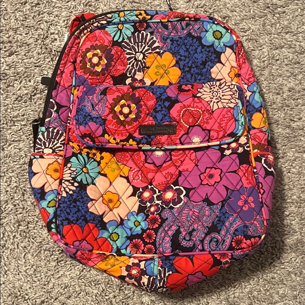 Vera Bradley Multi-Color Floral Quilted Backpack
